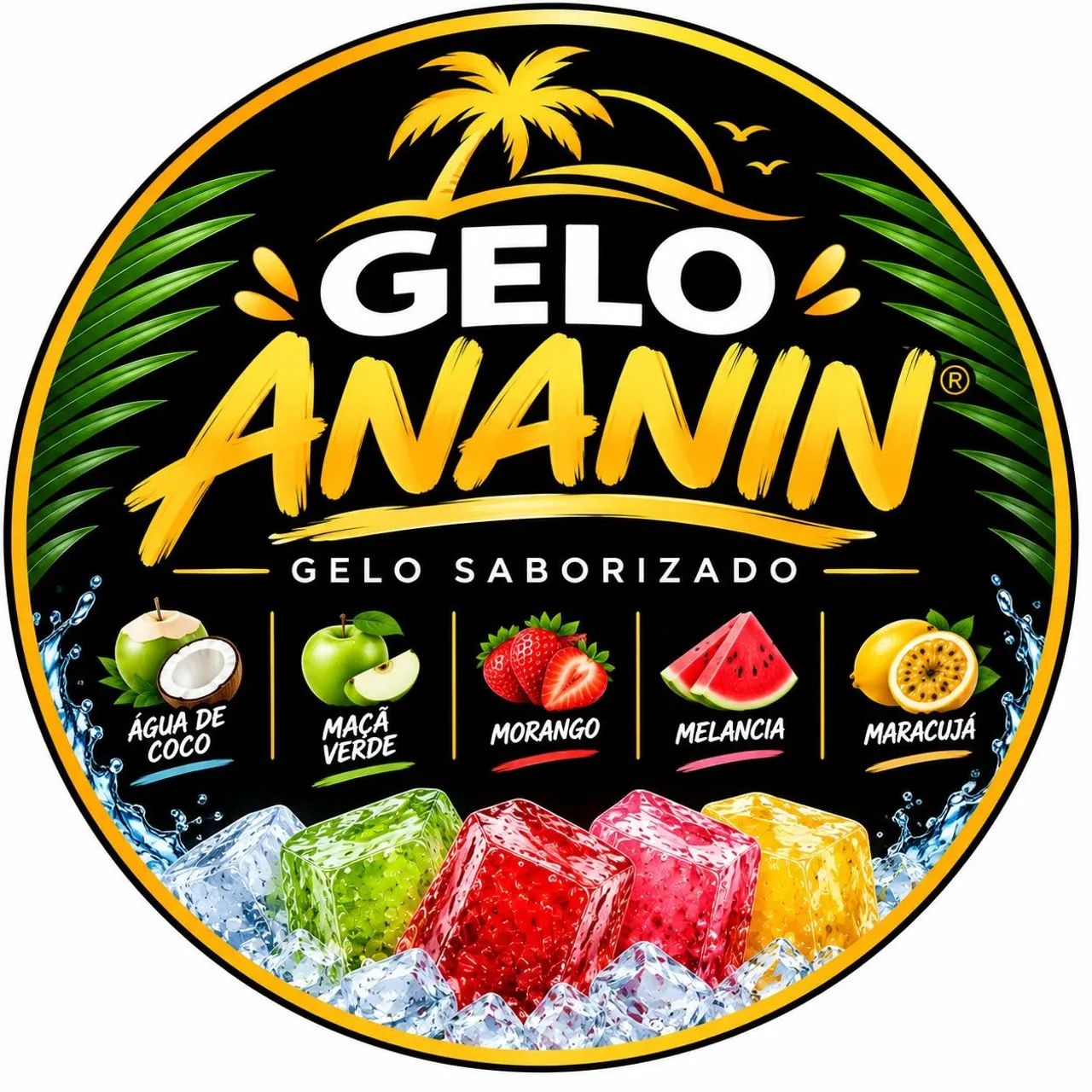 Gelo saborizado 