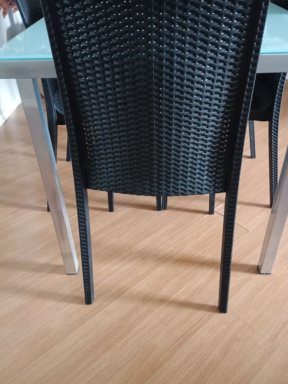 Mesa de alumínio com 4 cadeiras 
