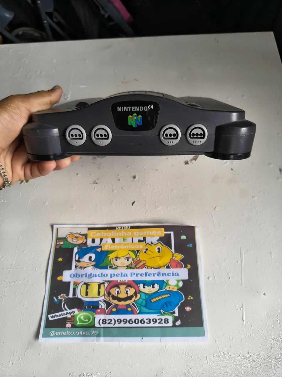 Nintendo 64 só o aparelho funcionando normalmente  - Foto 2