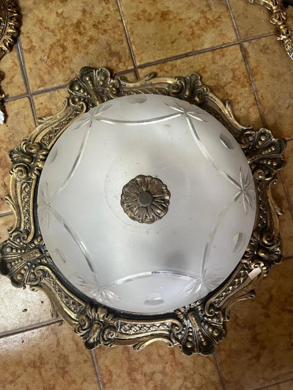 Lustres bronze e cristal 