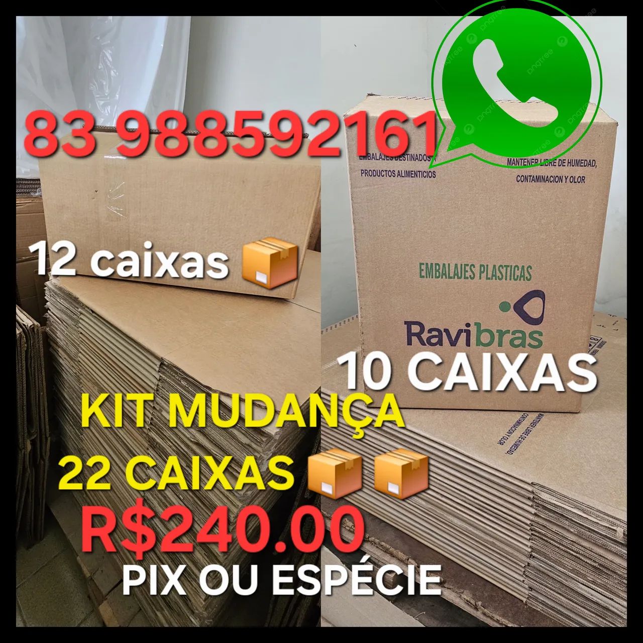 Caixas de papelão em João Pessoa Kit para Mudanças com 22 caixas de ...