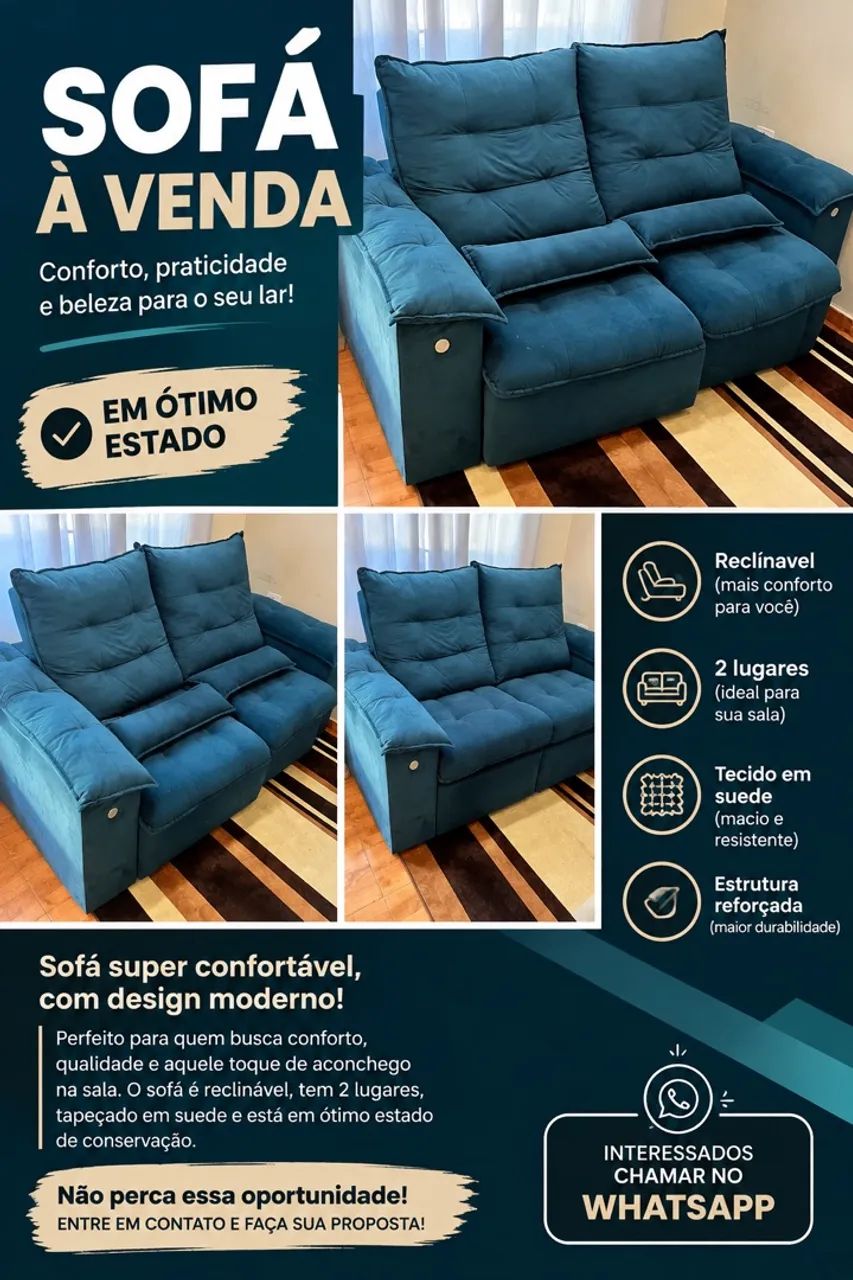 Sofá retrátil reclináveis  - Foto 3