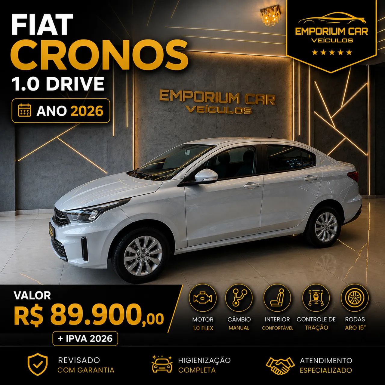Fiat Cronos CRONOS DRIVE 1.0 6V Flex 2026