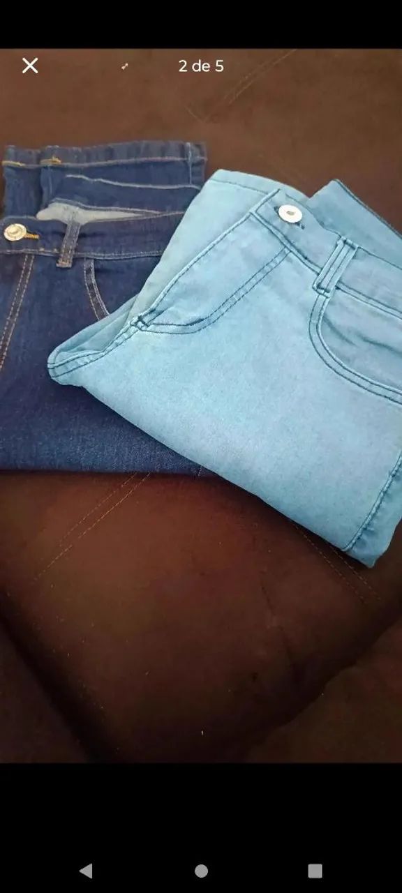 DUAS CALÇAS JEANS 100 REAIS - Foto 2