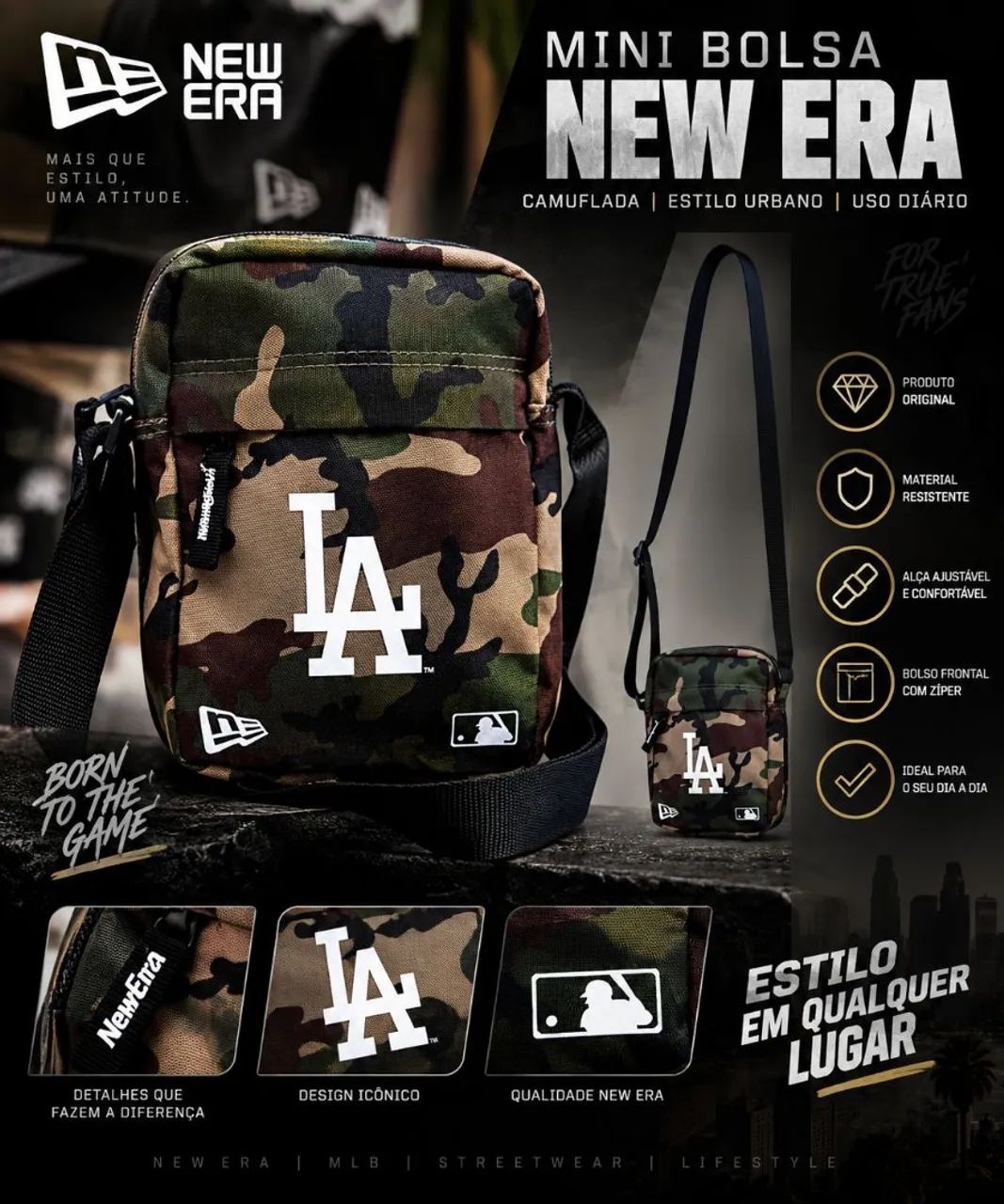Shoulder Bag Mini Bolsa New Era Novo