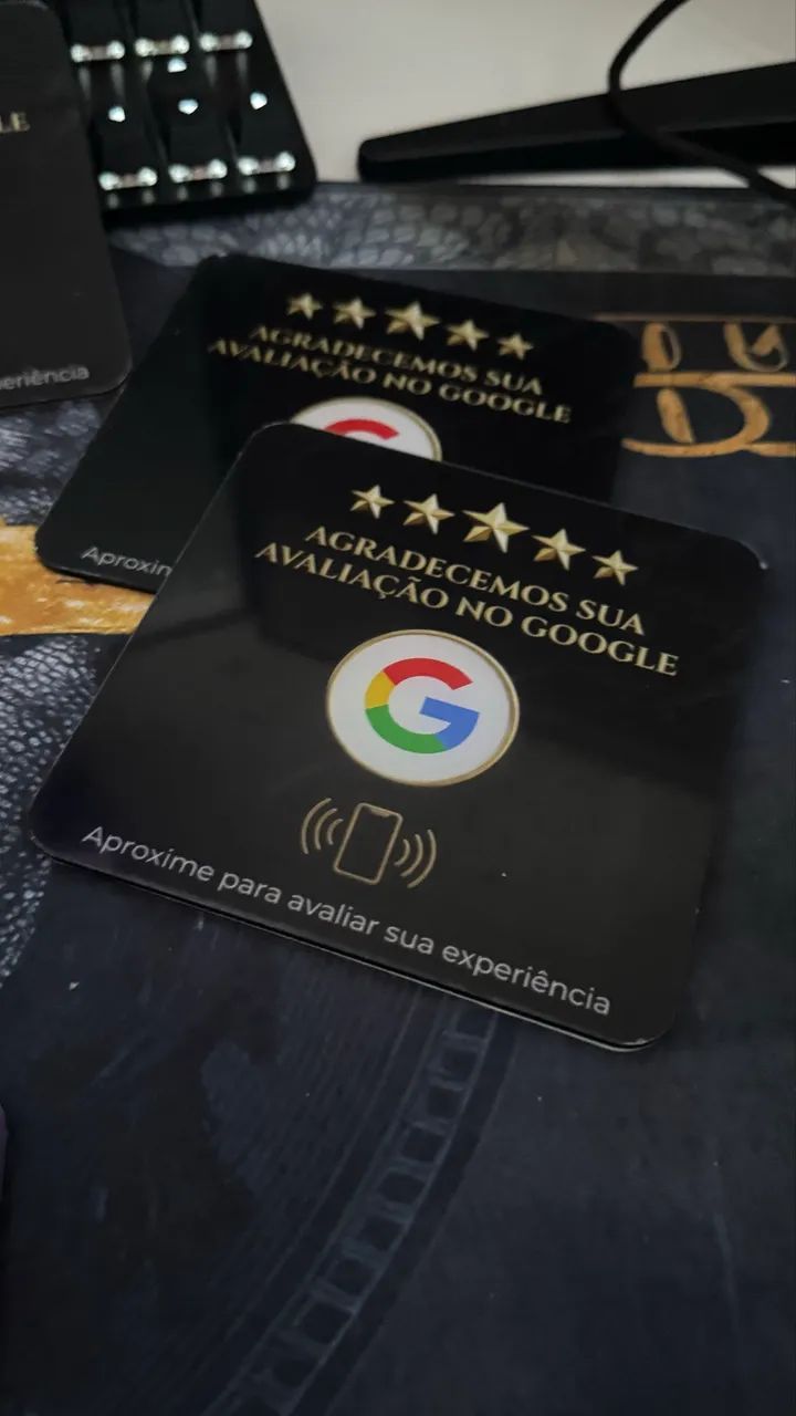 Plaquinha de avaliação Google 