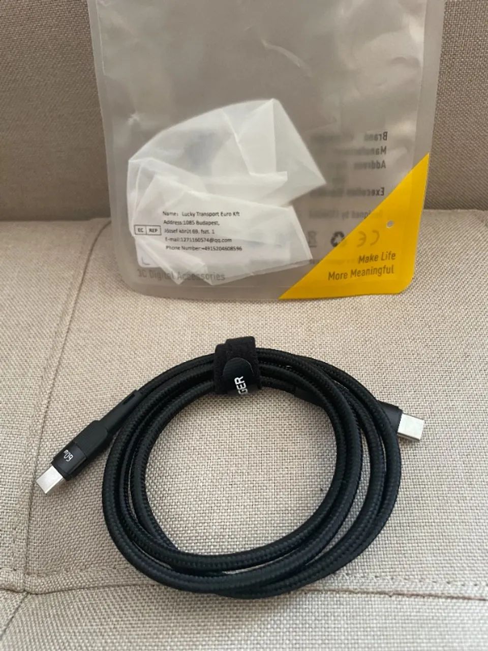 Cabo Usb C Celulares! Reforçado Trançado 60W . Essager 