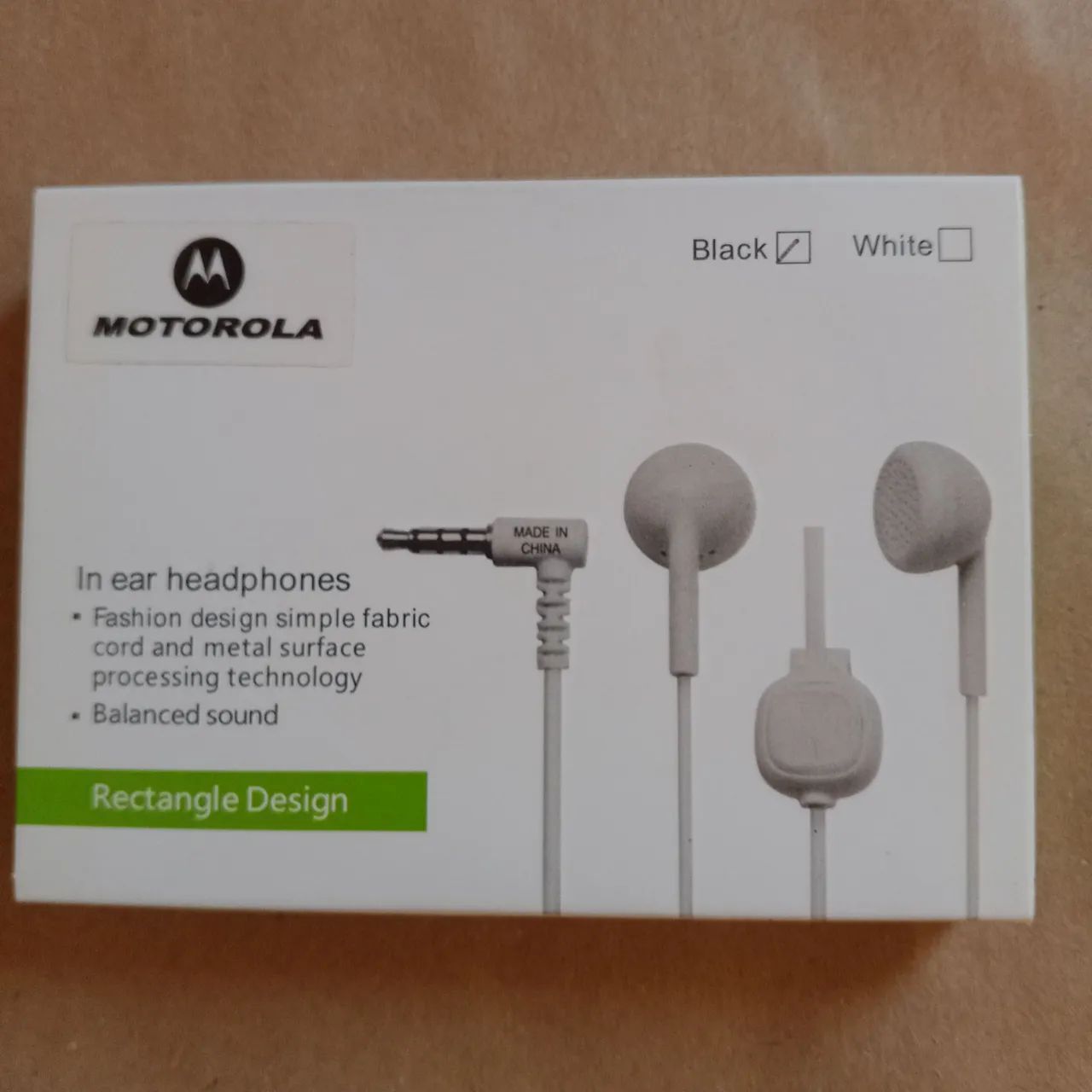 Fone ouvido  Motorola P2  rectangle design 