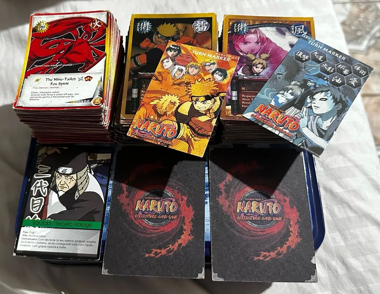 Lote 2 - 1.930 cards antigas de Naruto - várias edições - Hobbies