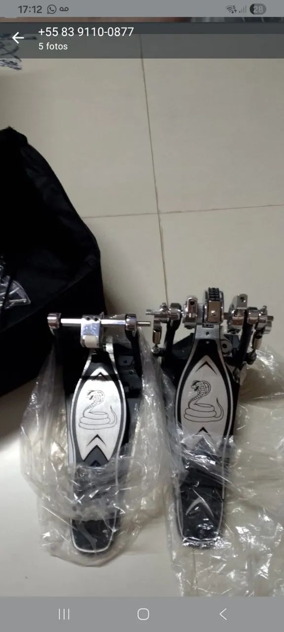 Pedal duplo sonata db3000 com bag - Foto 3