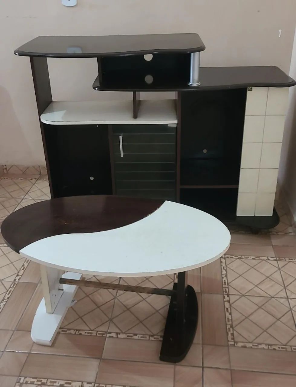 Mesa de estudo e Rack com centro  - Foto 2