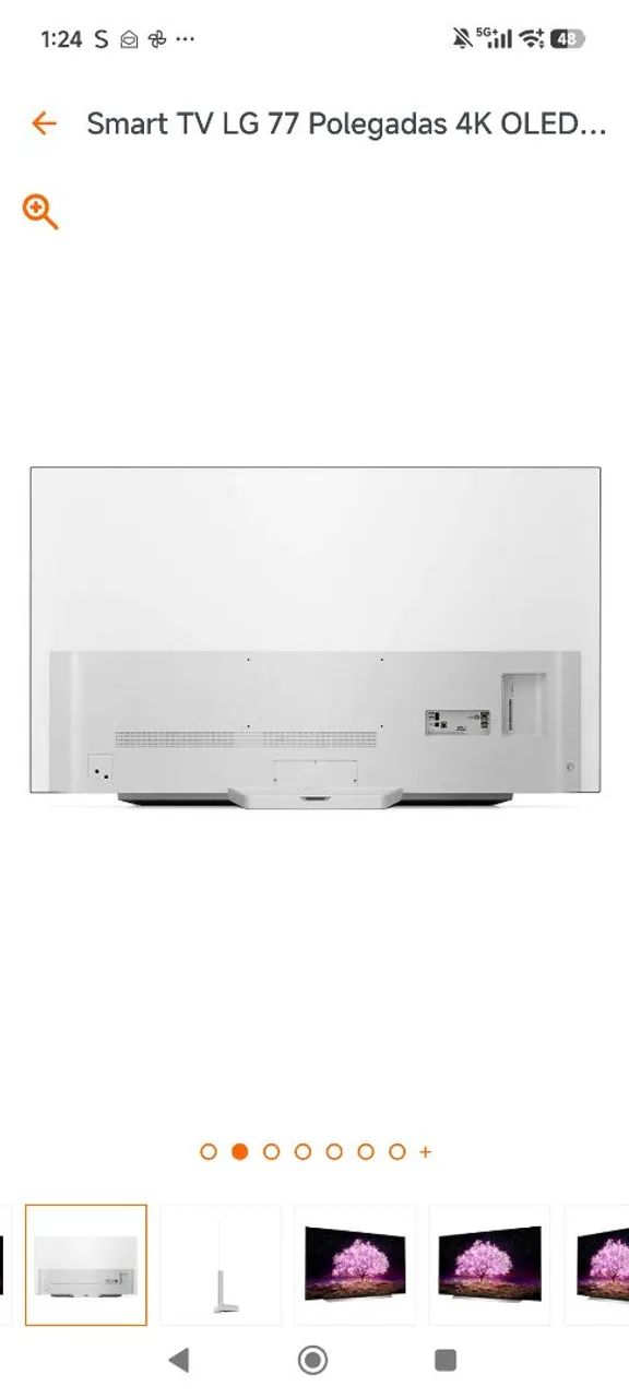 TV LG OLED 4k 77" C1. TV Premium. Top de linha. - Foto 5
