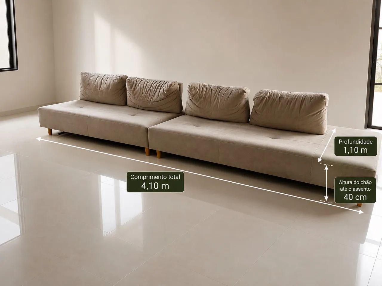 Sofá modular - Preço mínimo - $1500
