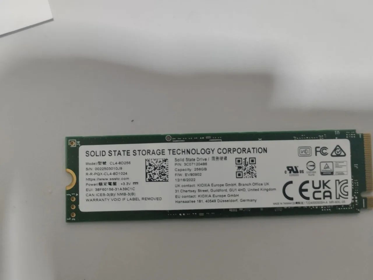 SSD NVME 256GB