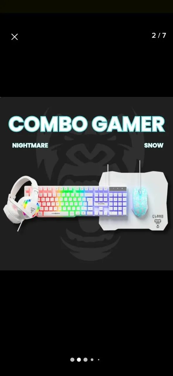 Kit gamer combo teclado  - Foto 2