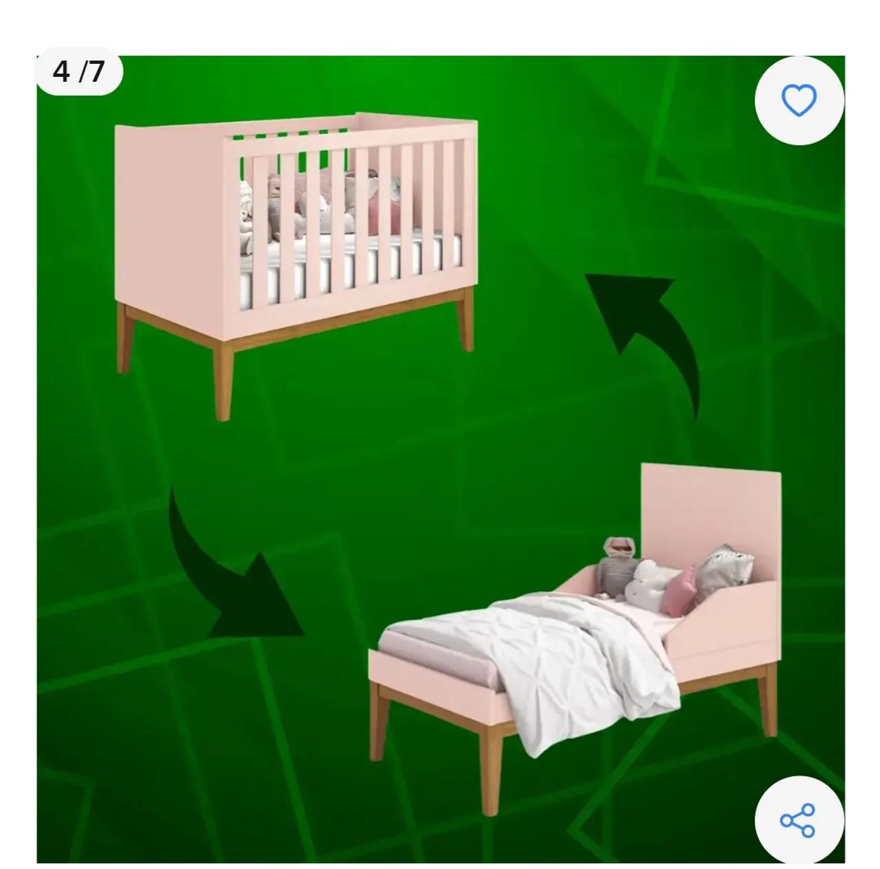 BERÇO INFANTIL MENINA  - Foto 3