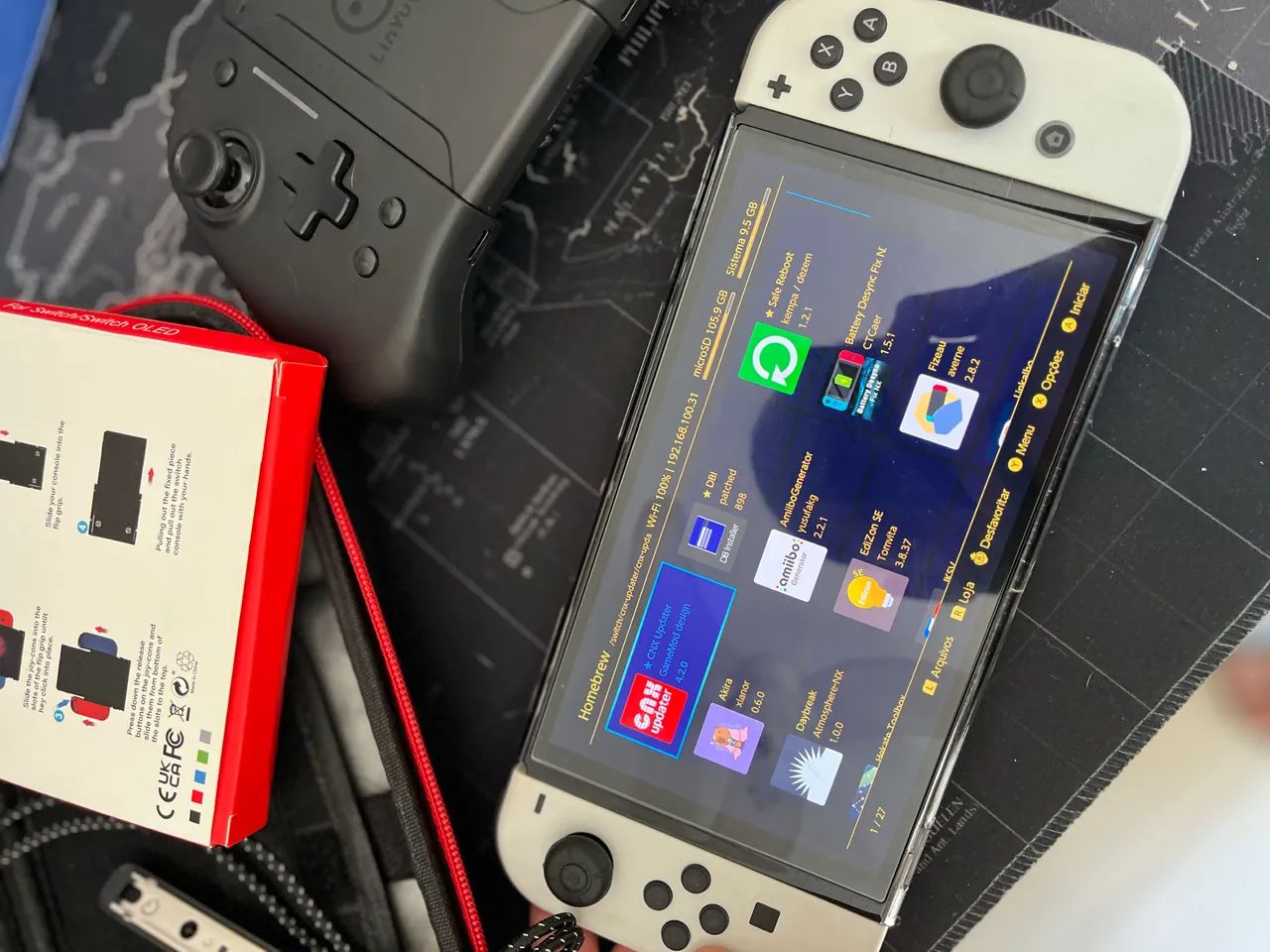 Nintendo Switch OLED Desbloqueado 256gb + 64gb - Foto 3
