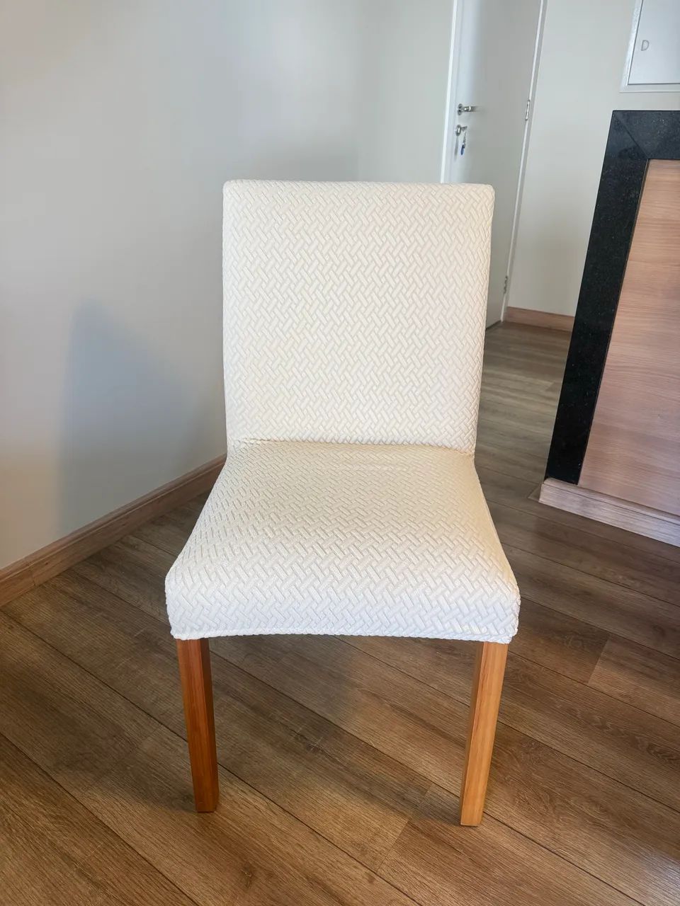 Cadeira de jantar bege conjunto 4 - Foto 2