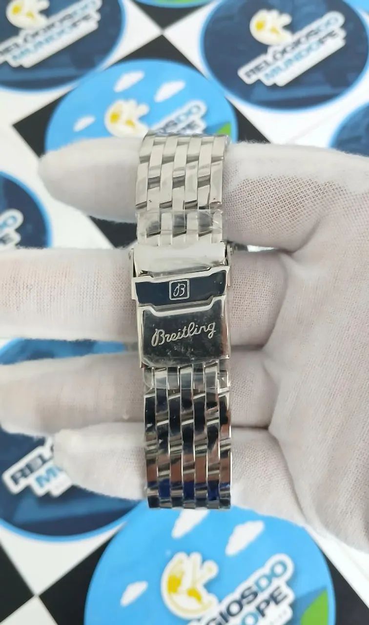 BREITLING NAVITIMER AUTOMÁTICO FUNDO BRANCO  - Foto 5