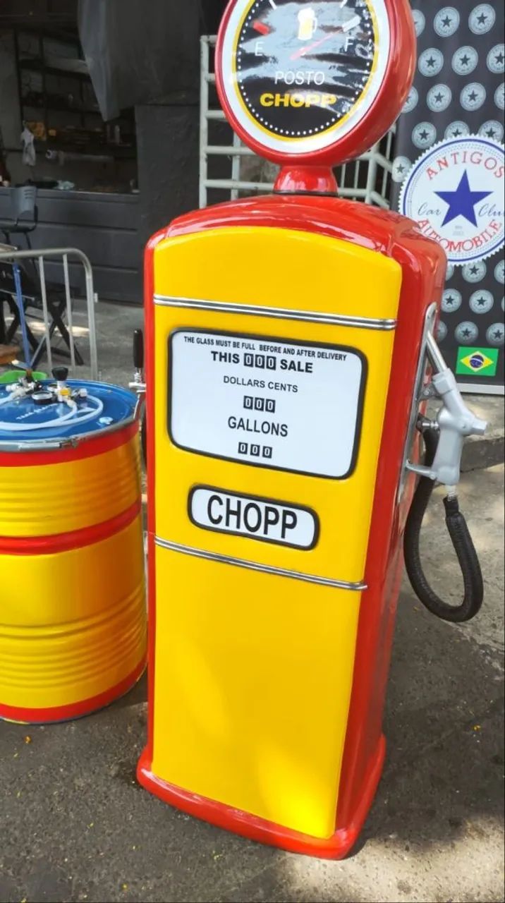 Chopeira bomba de gasolina a gelo