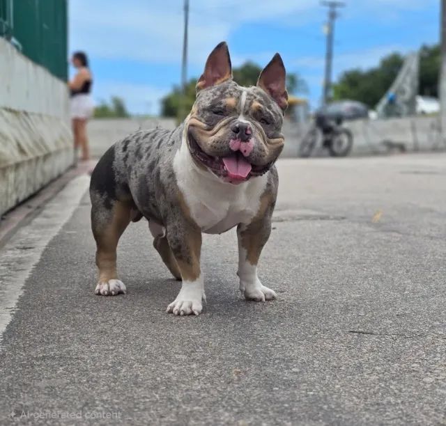Cobertura Exotic Bully - Tri Blue Merle - Foto 2