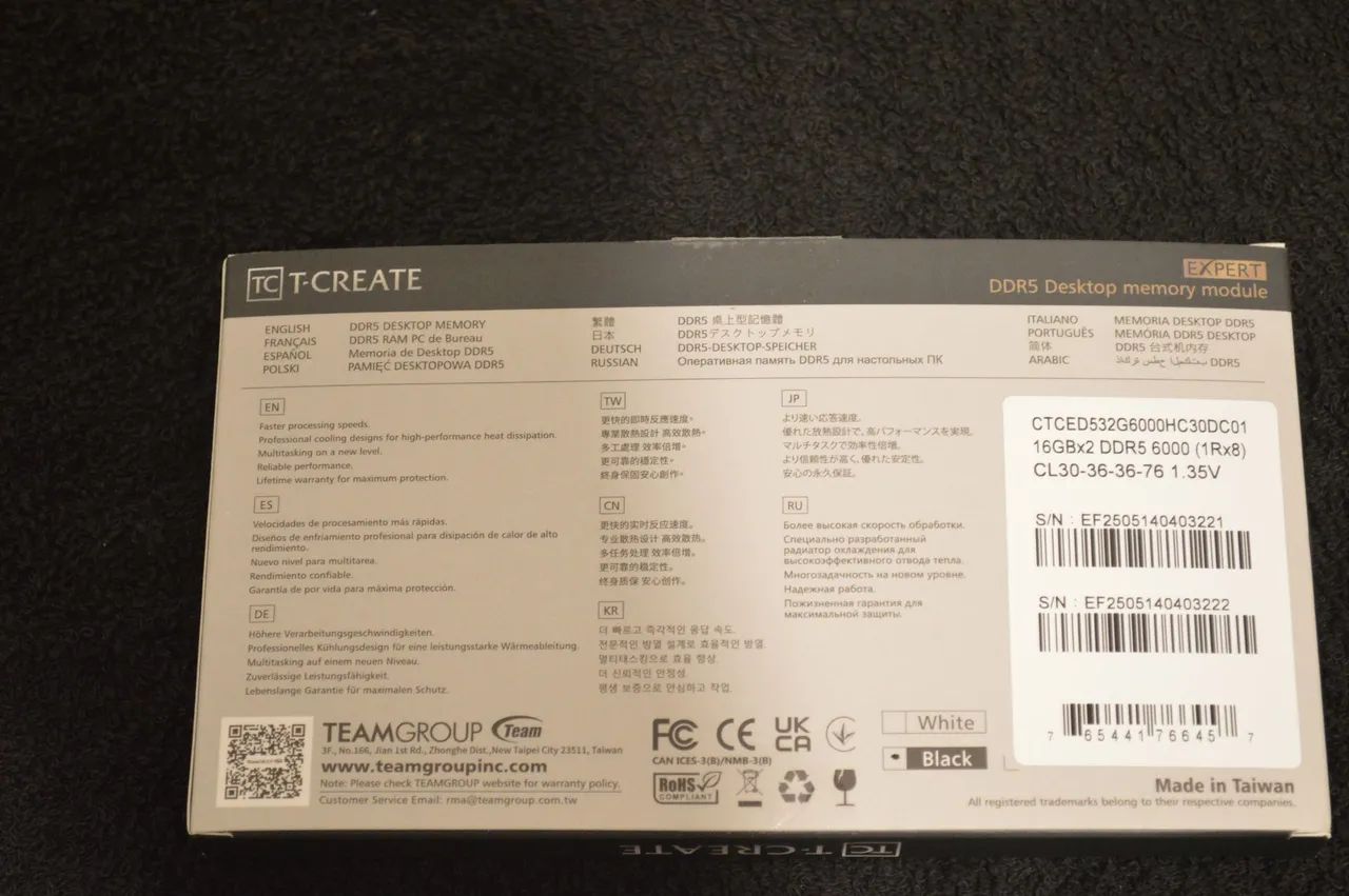 Memória Ram DDR5 T-Create Expert (2X16GB) 6000Mhz CL30  - Foto 3