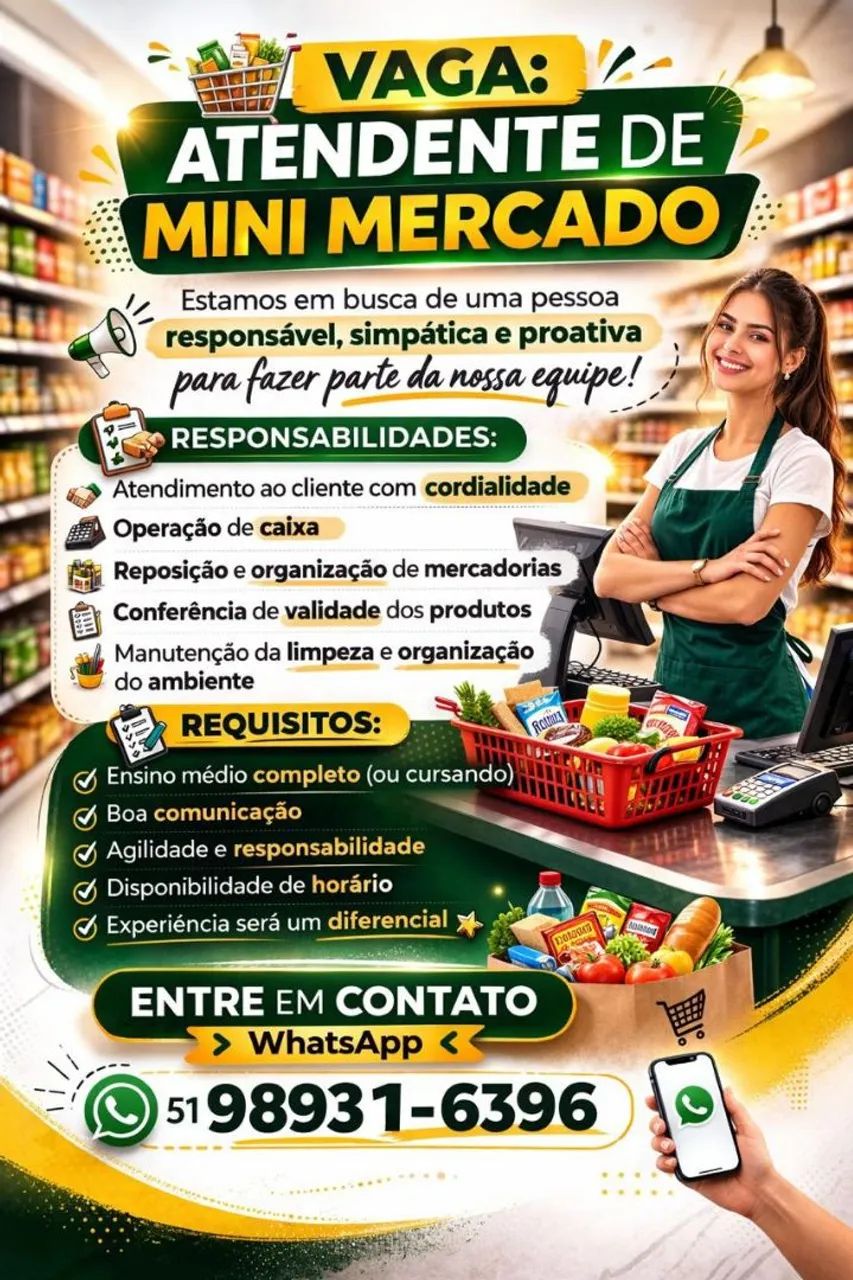 Atendente Mini Mercado 1