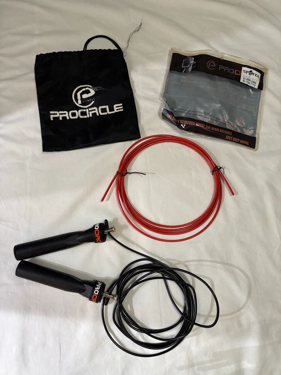 Corda de Pular Speed ProCircle + Cabo Extra - Completa - Foto 2