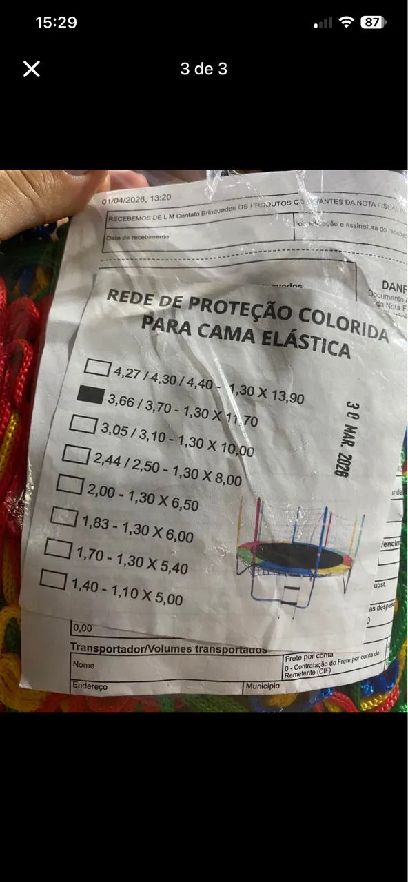 Rede Cama Elástica - Pula Pula 