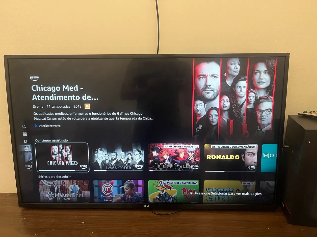 Tv LG 43 smart com canais online 