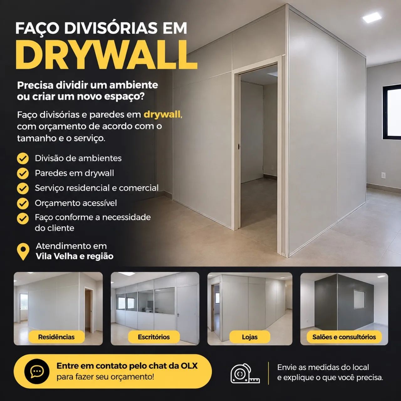 Divisórias em Drywall 
