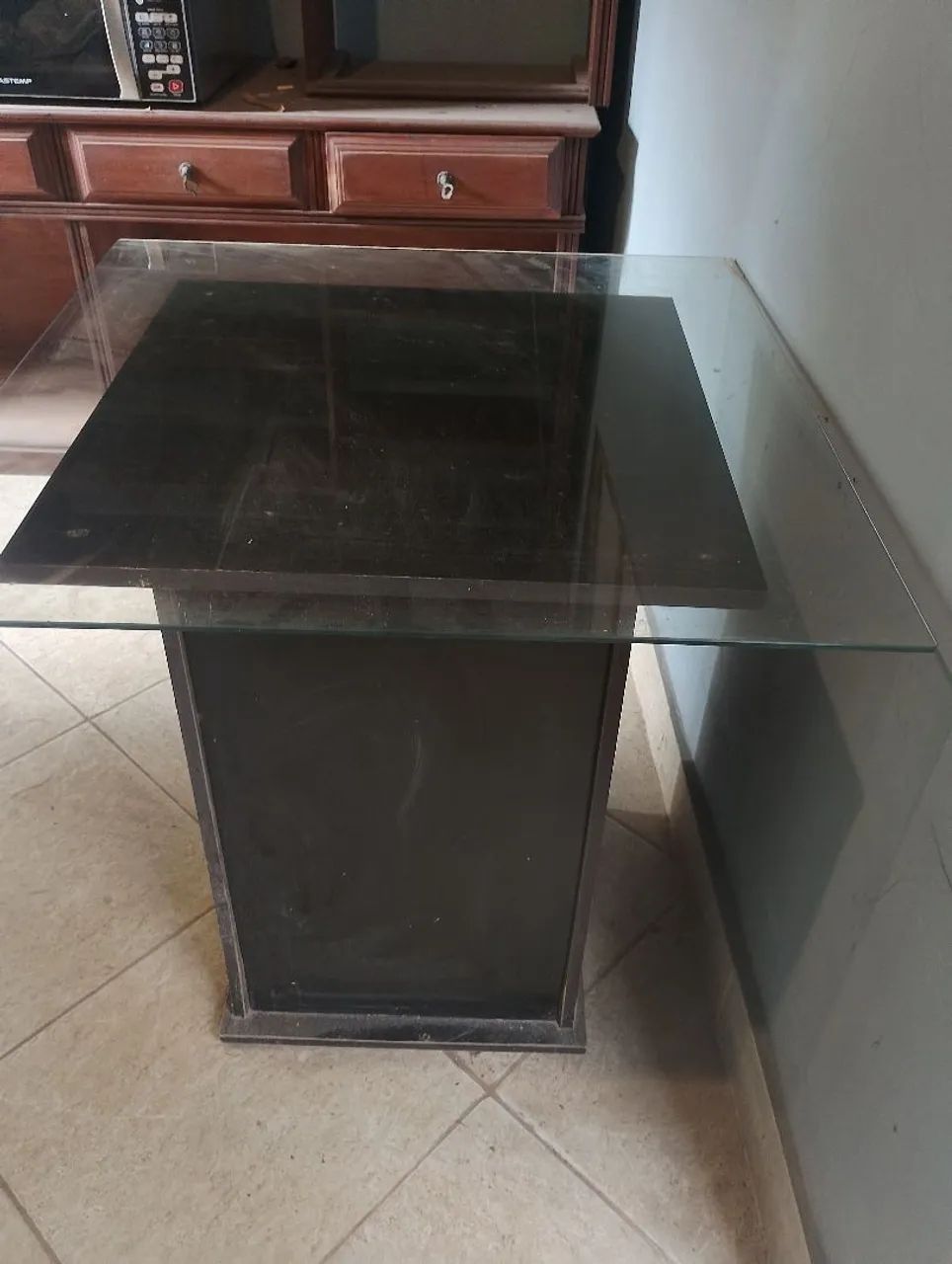 Mesa MDF com tampo de vidro  - Foto 2