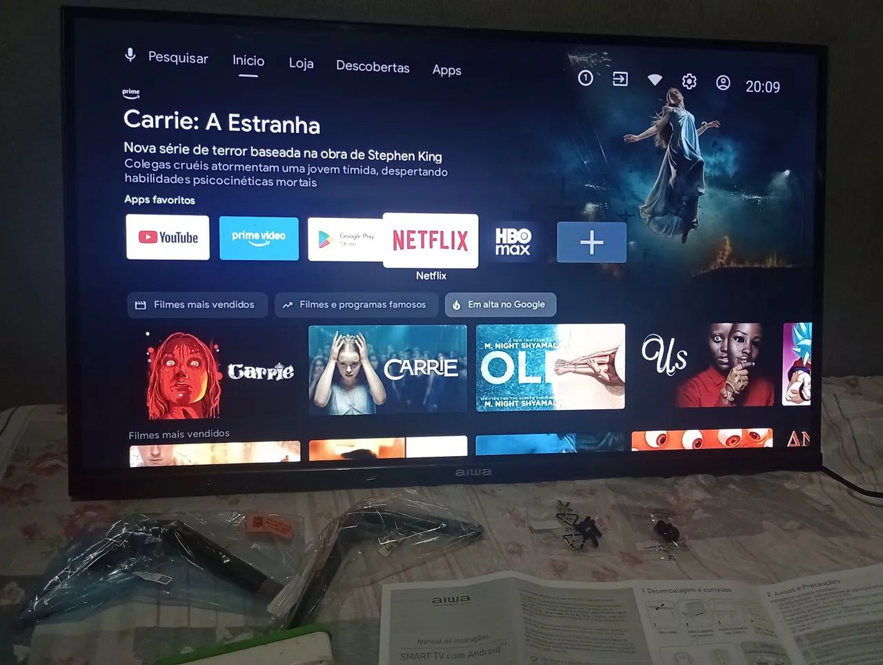 Smart TV AIWA 32" com Android TV 