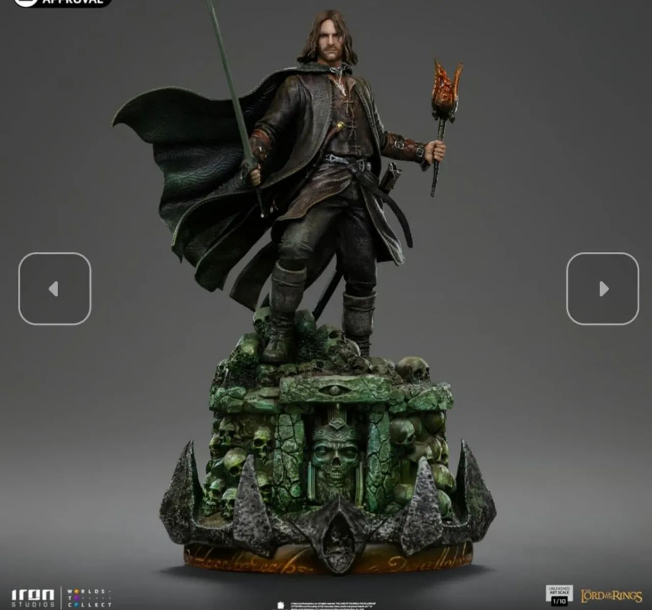 Aragorn Unleashed Iron Studios The Lord of the Rings - Foto 2