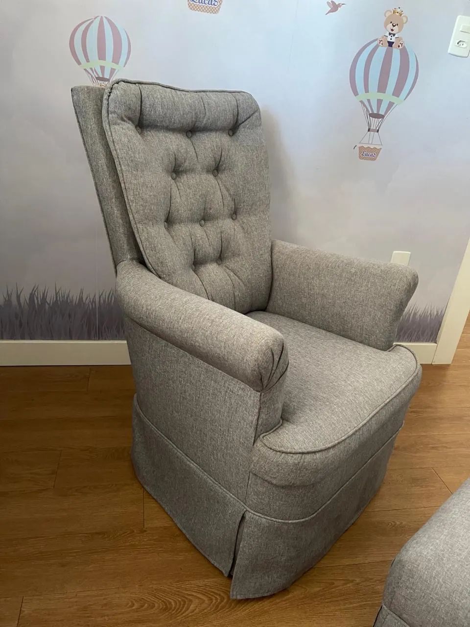 Poltrona balanço Liz Bella com Puff - Foto 2