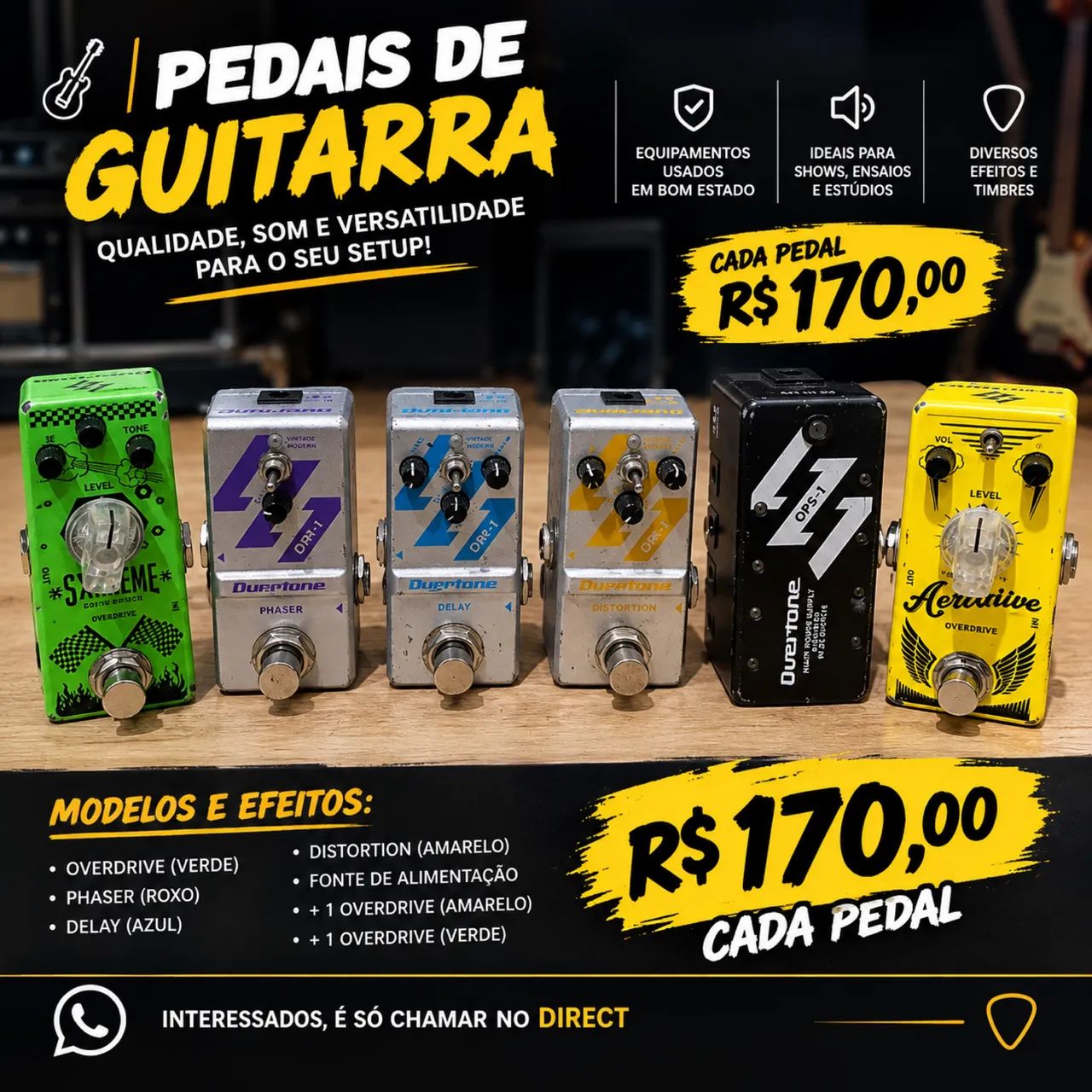 Pedal de guitarra - Instrumentos musicais - Gameleira, Janaúba