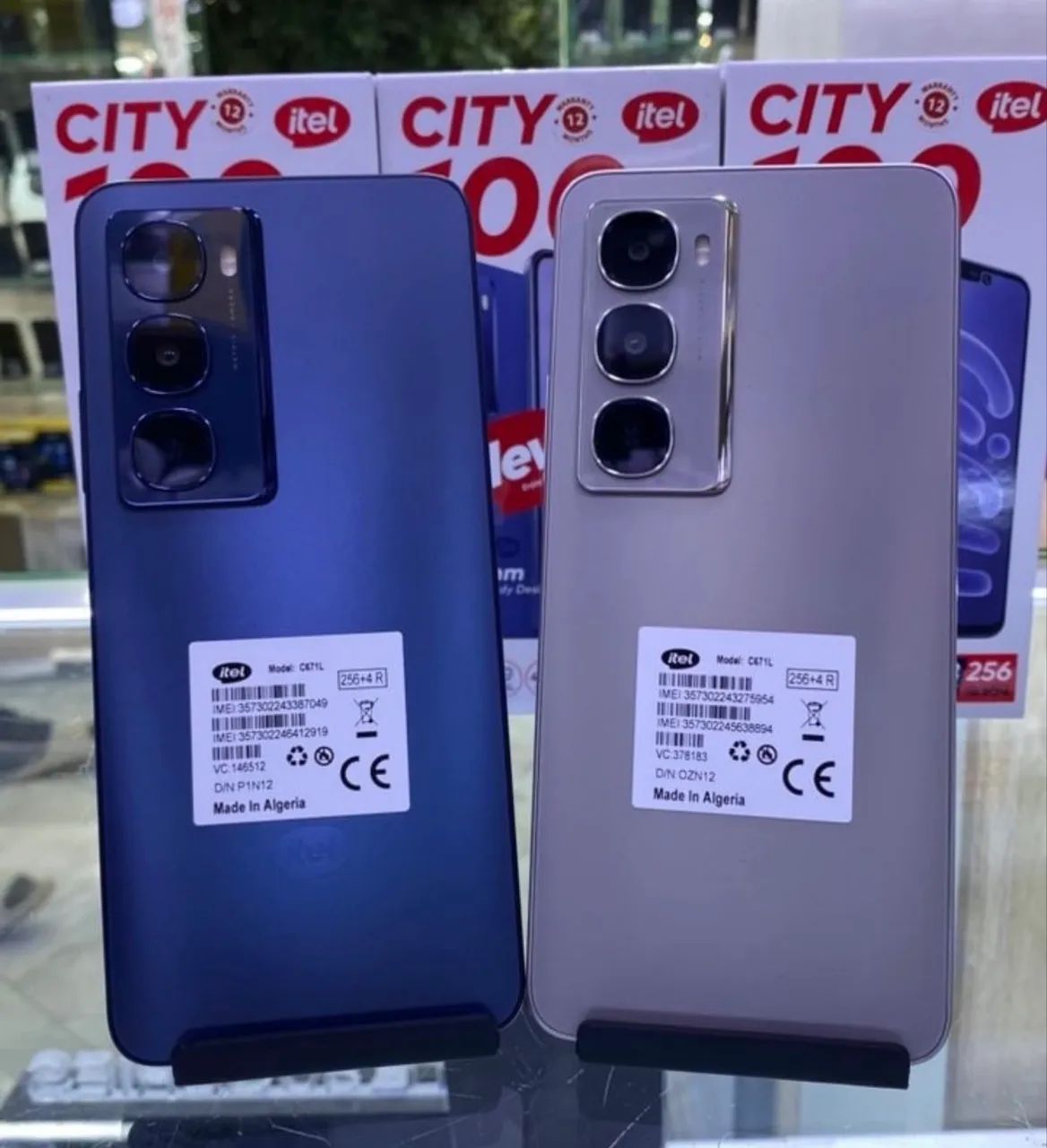 Celular Itel City 100 256+04 Azul Cinza Lacrado