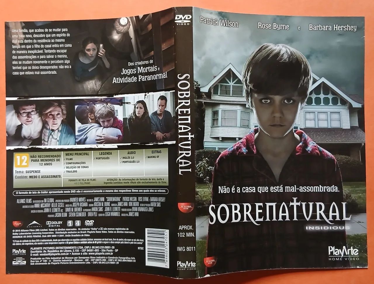 Dvd Sobrenatural  (Insidious) Patrick Wilson  - Foto 3