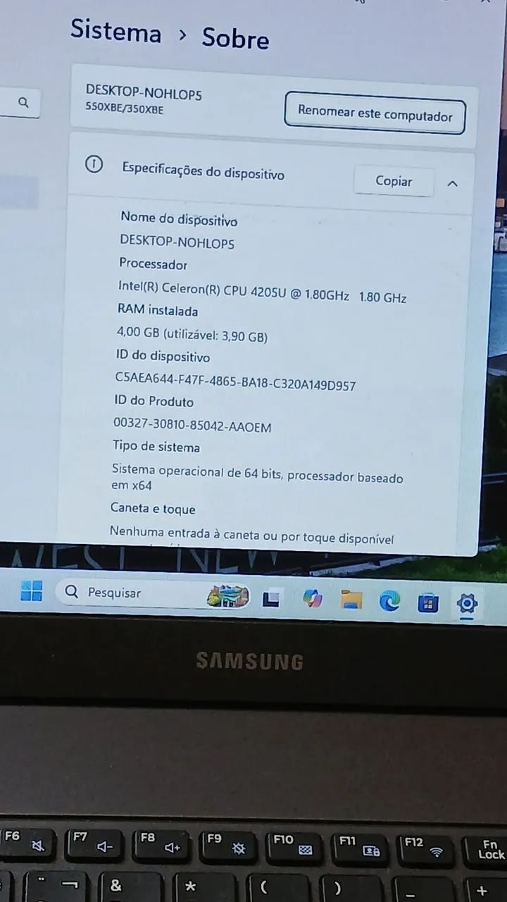 Notebook Samsung - 4GB RAM - Foto 3