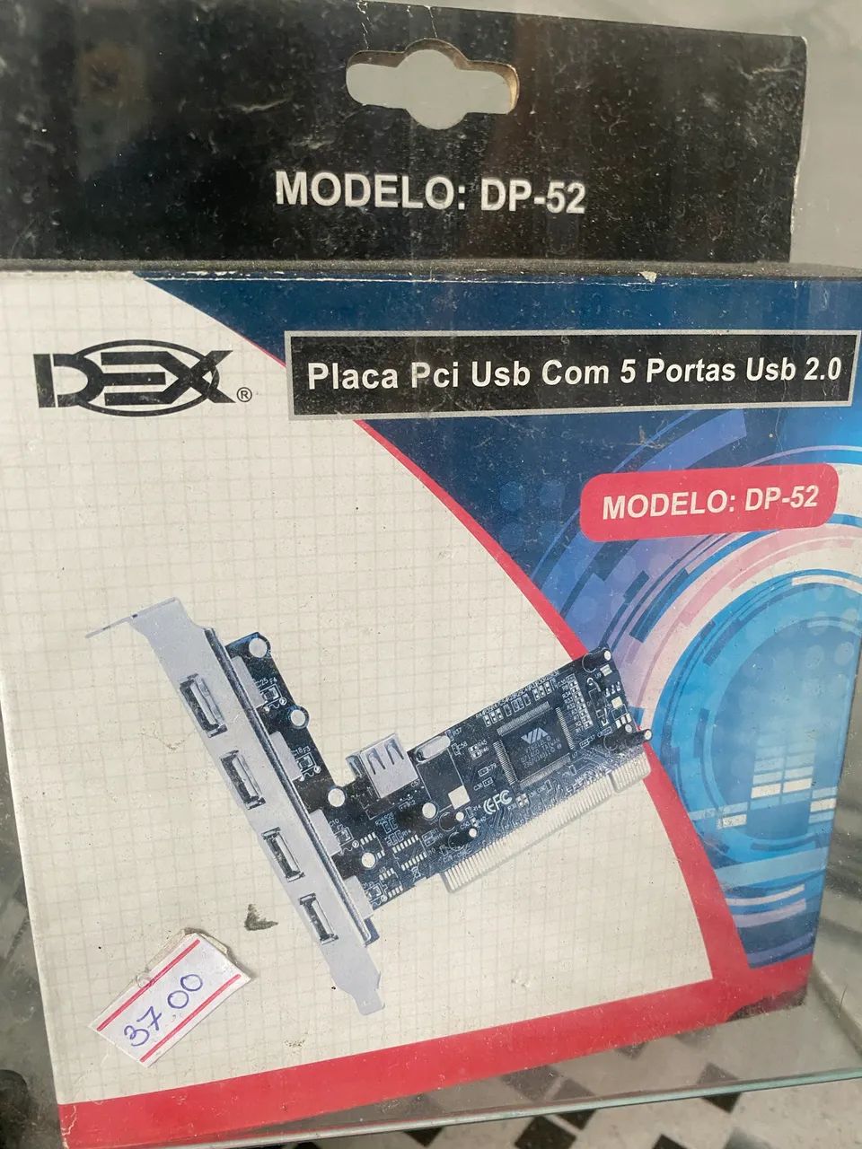 Placa PCI com 5 Portas USB 2.0 - Modelo DP-52 - Foto 4