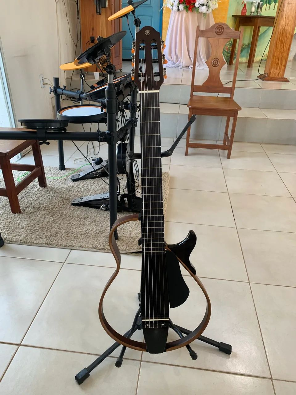 Violão yamaha silent slg200n