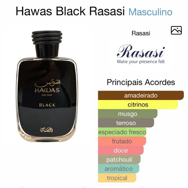 Hawas Black Eau de Parfum 100ml - Rasasi | Original - Foto 2