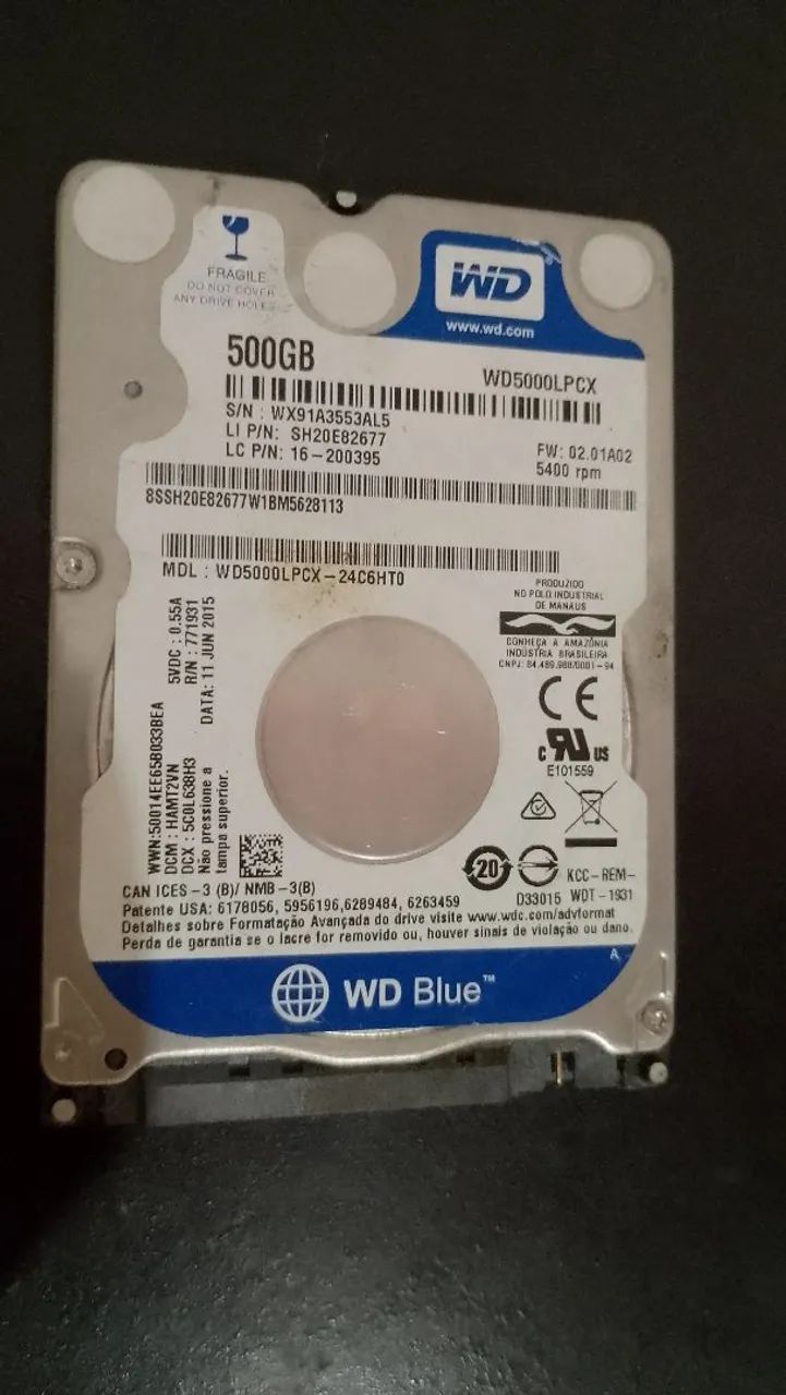 HD Notebook 500GB