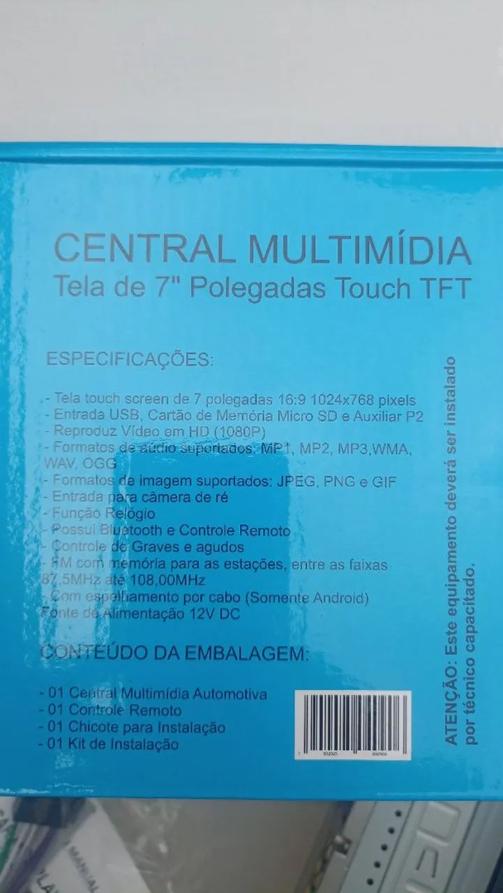 Central multimídia universal tela 7 polegadas  - Foto 5