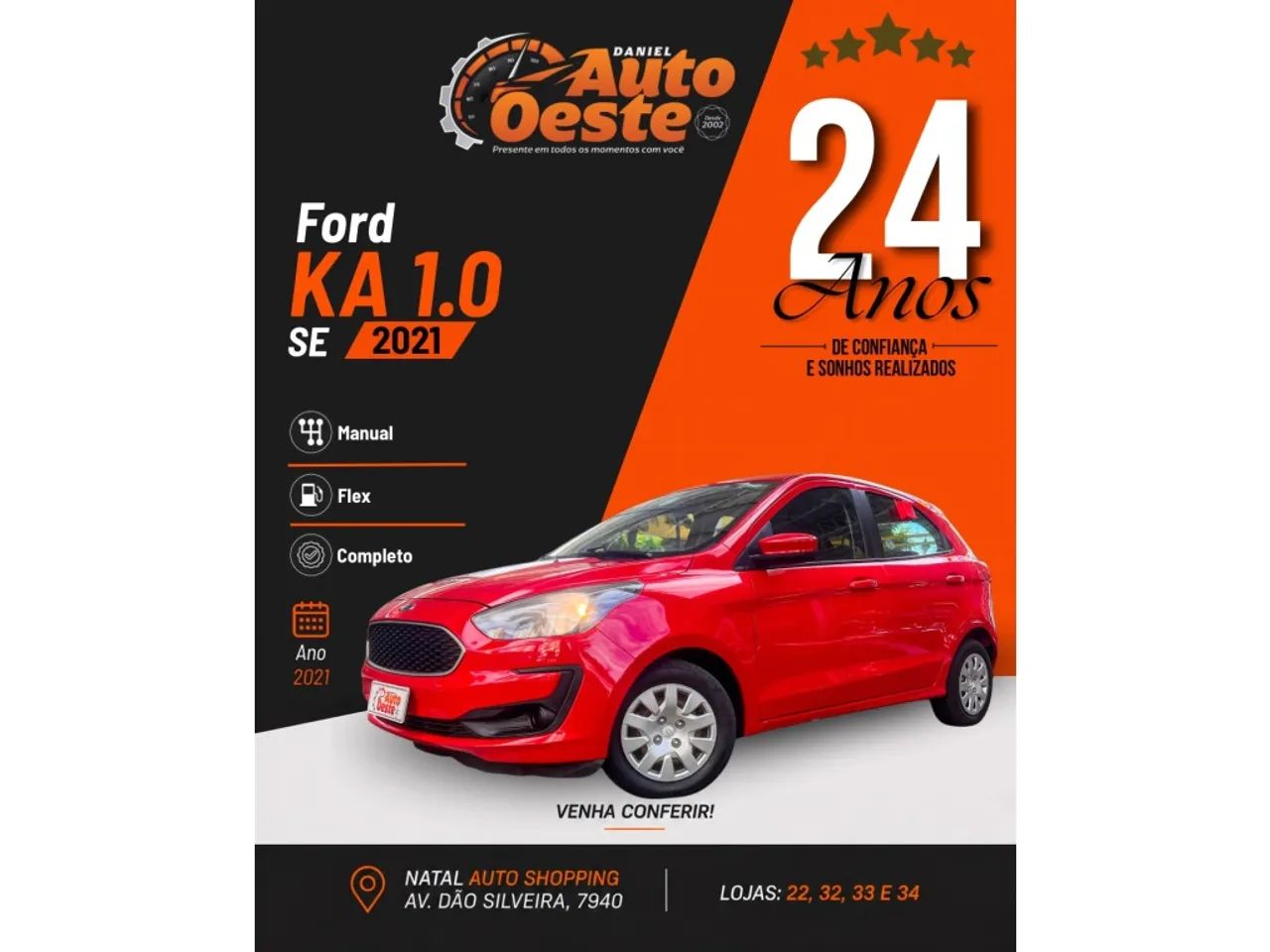 Ford KA 1.0 Se/se Plus Tivct Flex 5P 2021