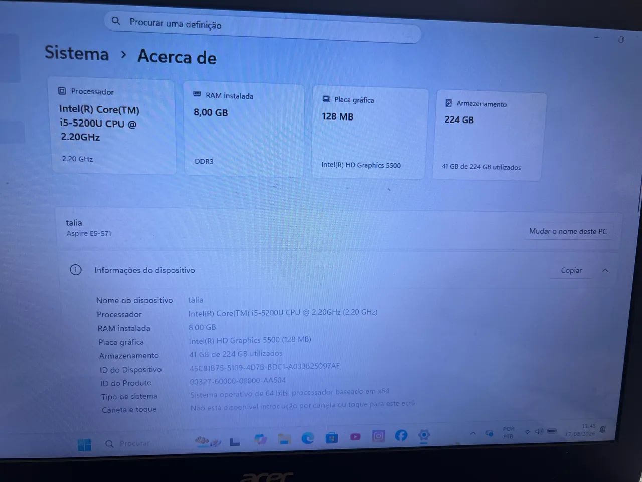 Notebook acer i5 - Foto 3