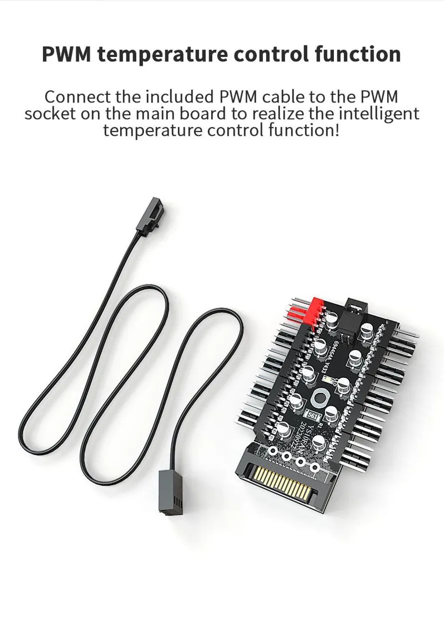 Hub pwm para 10 fans Teucer