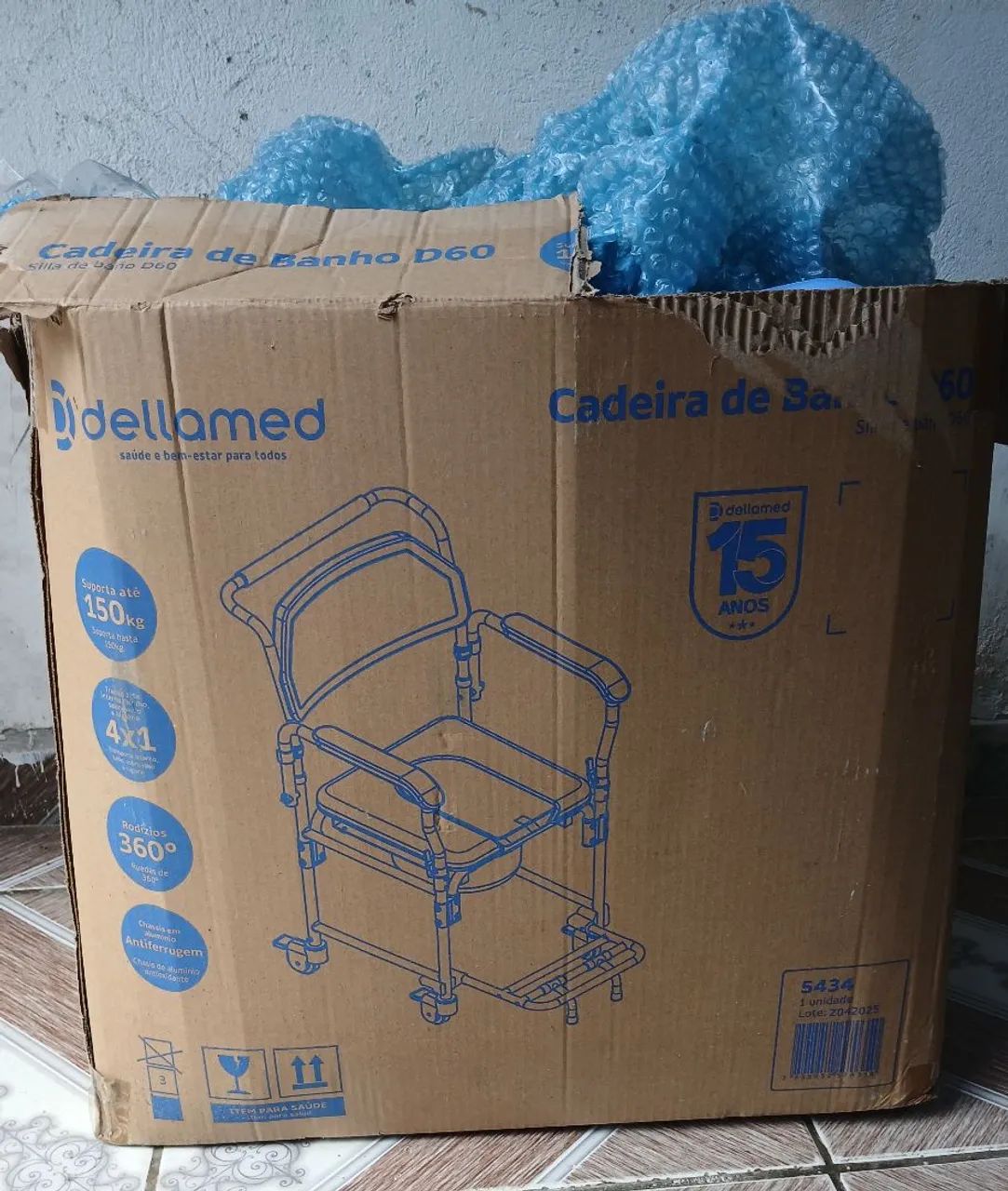 Cadeira de Banho Dellamed D60