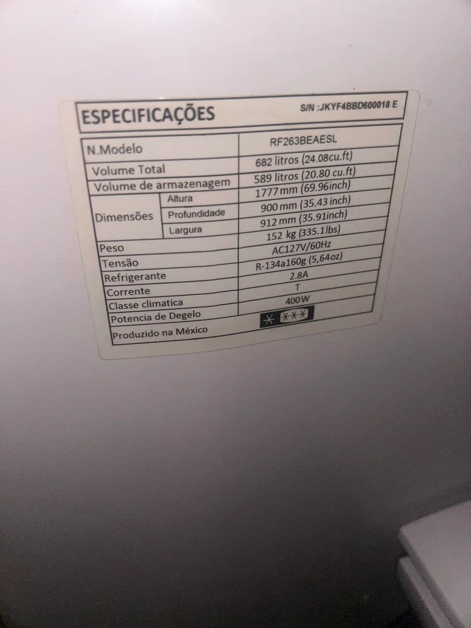 Refrigerado Side By Side Samsung RFG28MESL  - Foto 3