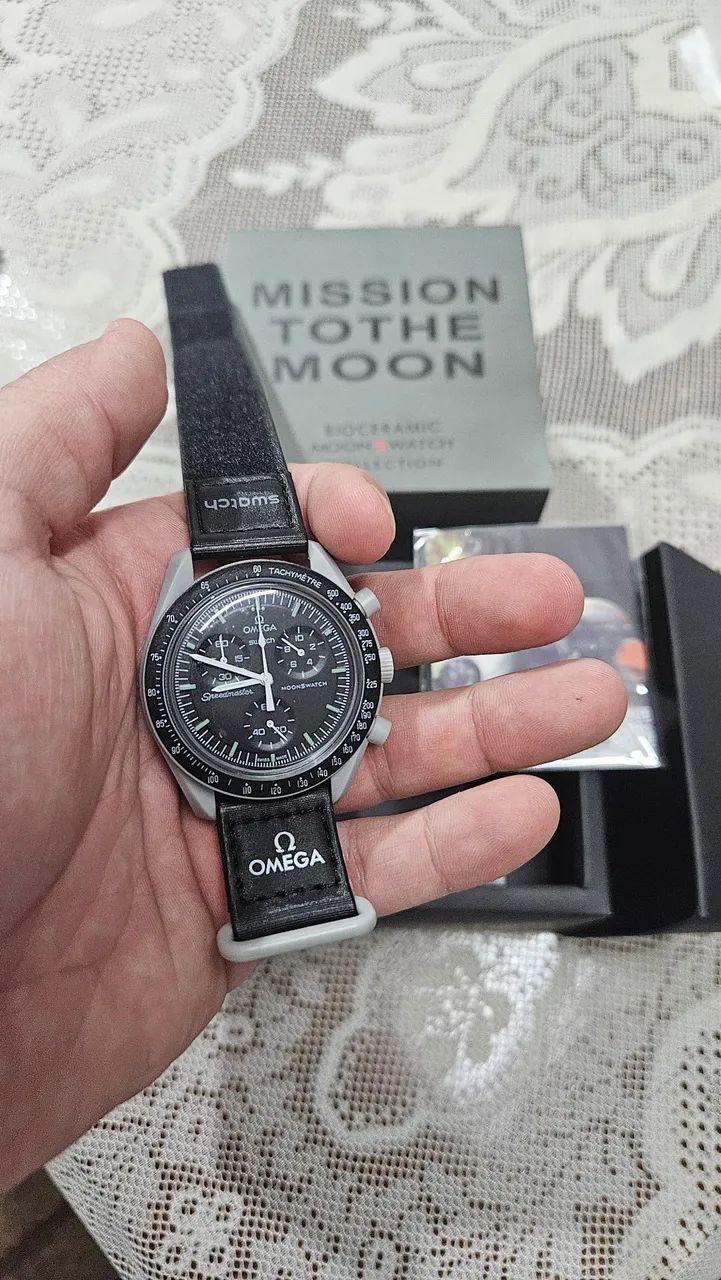 Relógio Omega x Swatch Moonswatch - Completo com caixa